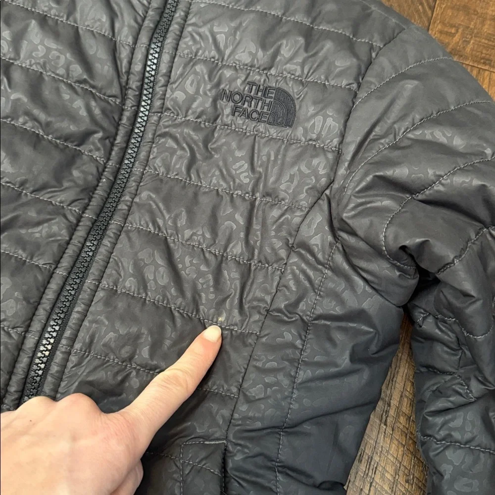 The North Face Girl’s Reversible Coat in Black Leopard